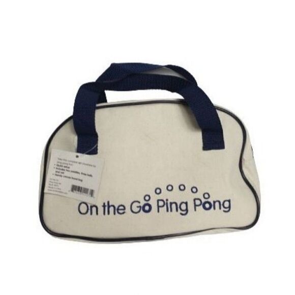 Ping Pong On The Go Set 2 Rackets Paddles Net Portable Carry Case NWOT - Picture 1 of 5